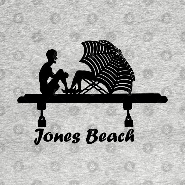 Jones Beach Art Deco Sign - Summer Love by Mackabee Designs